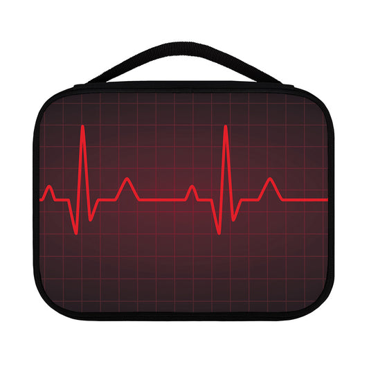 Red Heartbeat Print Classic Bible Case