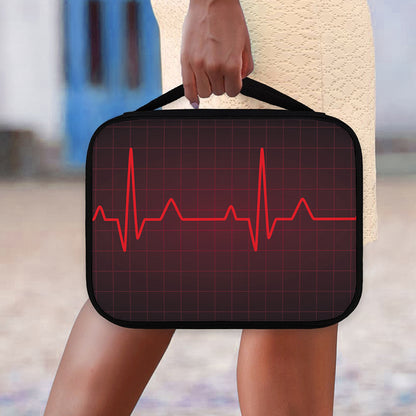 Red Heartbeat Print Classic Bible Case