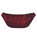 Red Heartbeat Print Fanny Pack