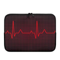 Red Heartbeat Print Laptop Sleeve