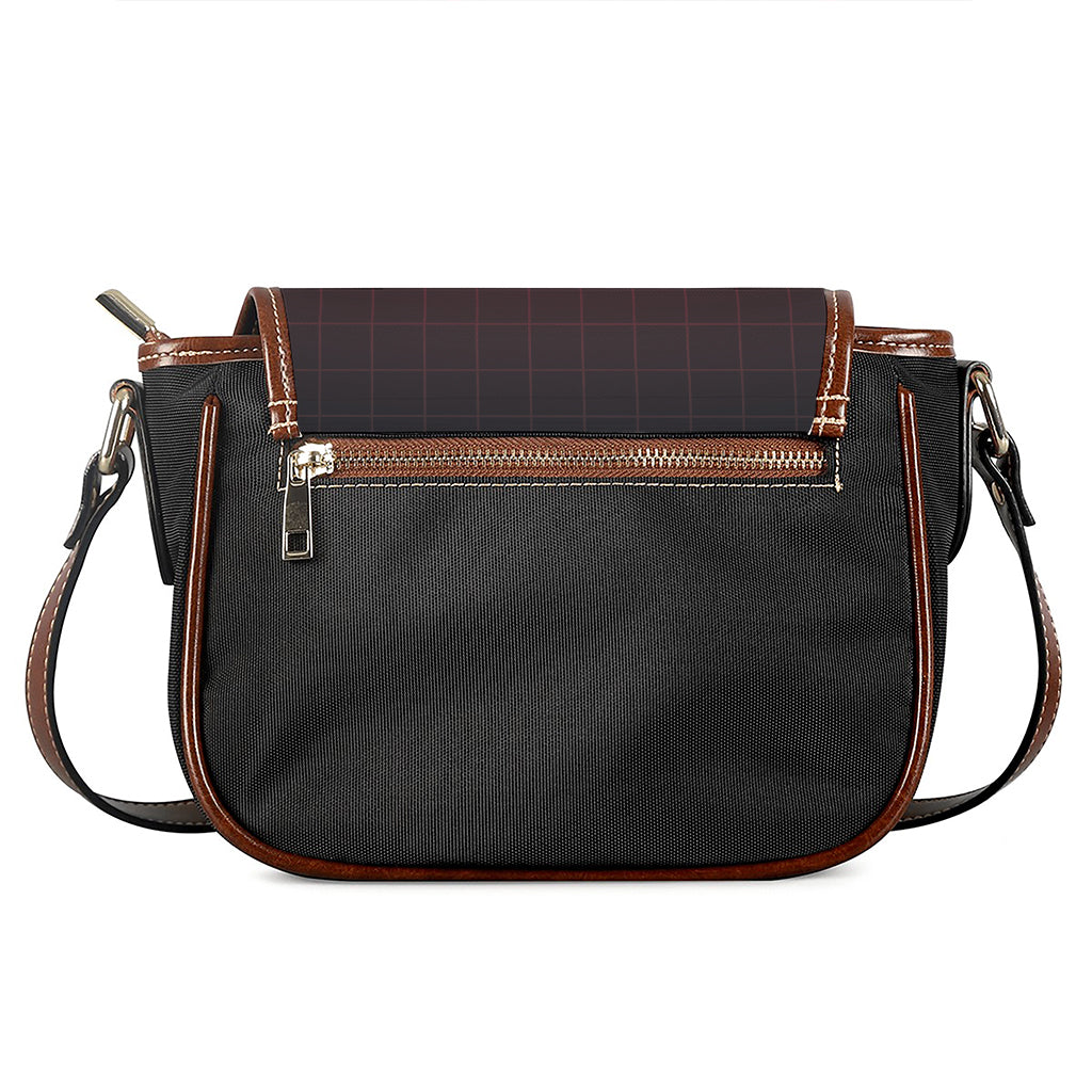 Red Heartbeat Print Saddle Bag