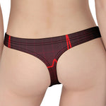 Red Heartbeat Print Women's Thong