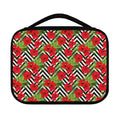 Red Hibiscus Chevron Pattern Print Classic Bible Case
