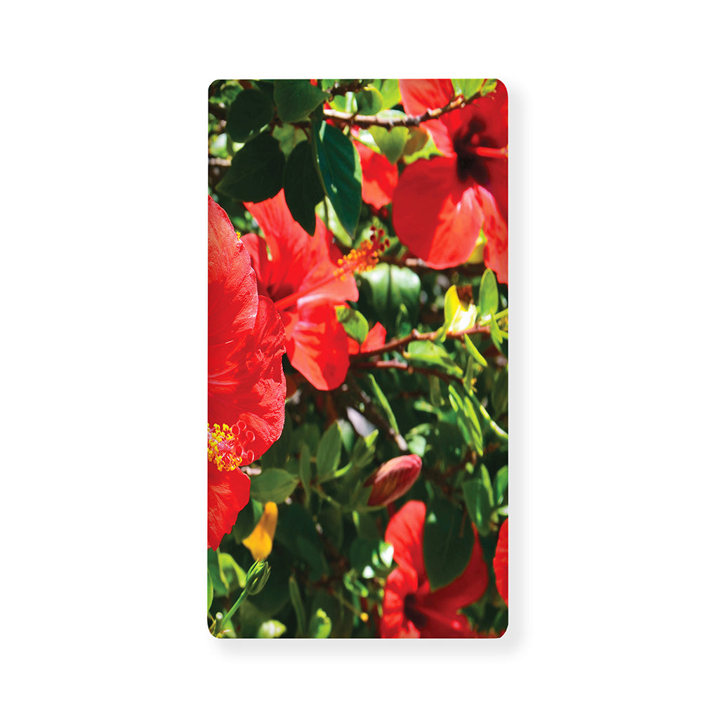 Red Hibiscus Flowers Print Baby Crib Sheet