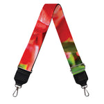 Red Hibiscus Flowers Print Bag Strap
