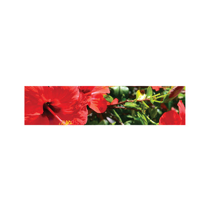 Red Hibiscus Flowers Print Bed Runner