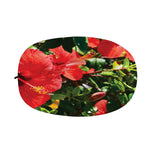 Red Hibiscus Flowers Print Car Side Mirror Covers