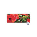 Red Hibiscus Flowers Print Extended Mouse Pad