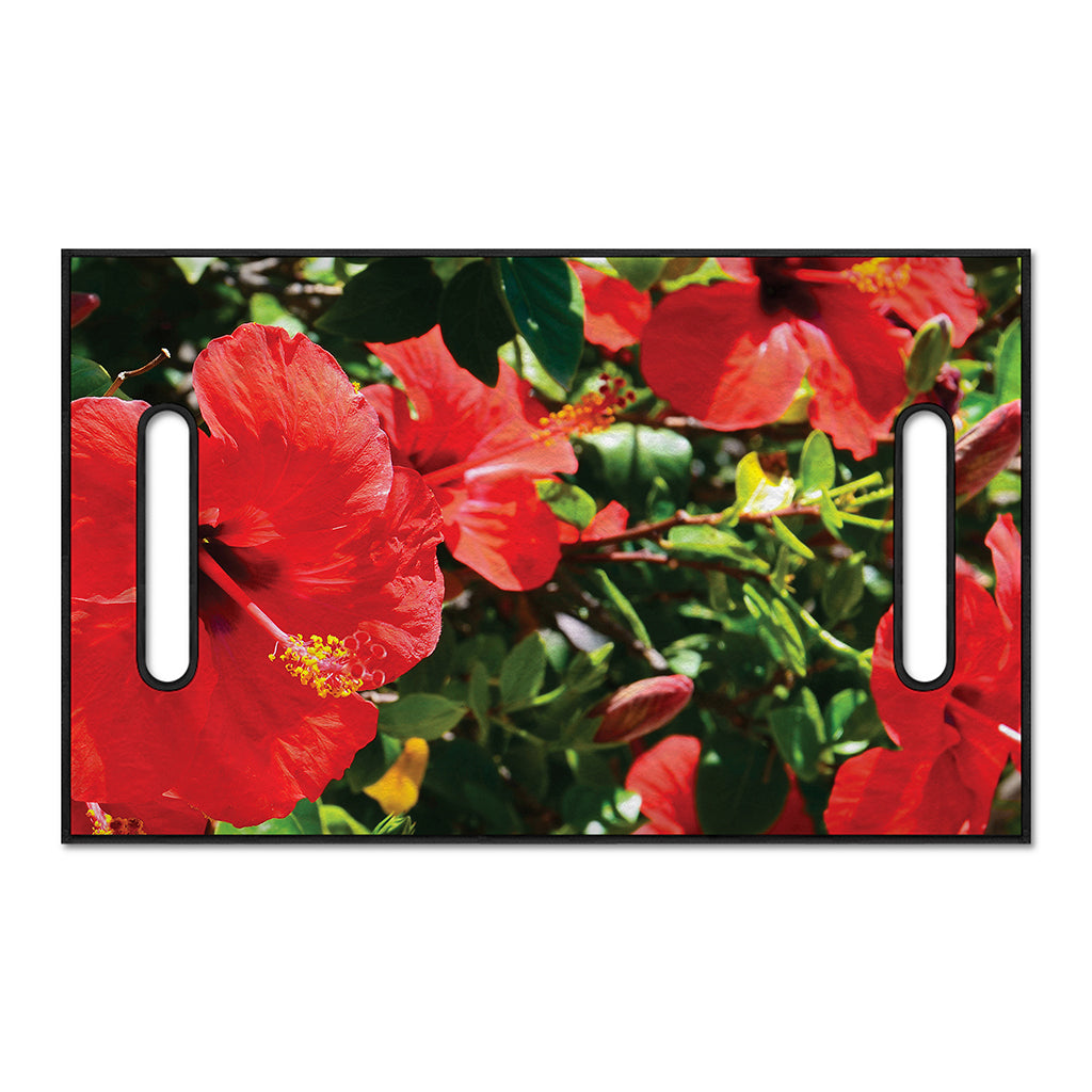 Red Hibiscus Flowers Print Golf Cart Seat Cover