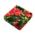 Red Hibiscus Flowers Print Outdoor Seat Cushion Cover