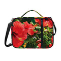 Red Hibiscus Flowers Print Shoulder Strap Bible Bag