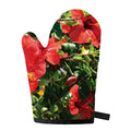 Red Hibiscus Flowers Print Single Oven Mitt
