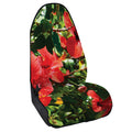 Red Hibiscus Flowers Print Waterproof Car Seat Cover