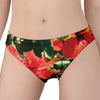 Red Hibiscus Flowers Print Women's Panties