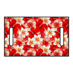 Red Hibiscus Plumeria Pattern Print Golf Cart Seat Cover