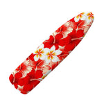 Red Hibiscus Plumeria Pattern Print Ironing Board Cover