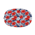 Red Hibiscus Tropical Pattern Print Car Side Mirror Covers