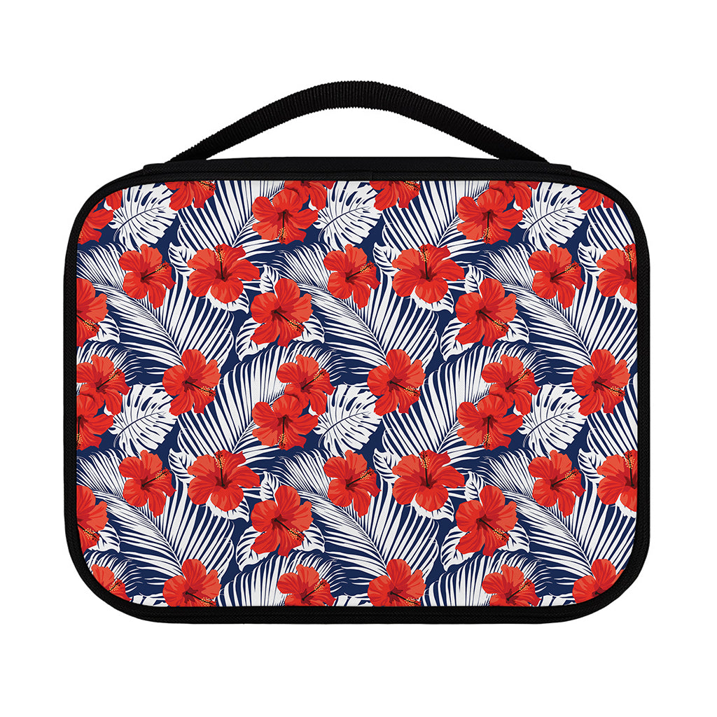 Red Hibiscus Tropical Pattern Print Classic Bible Case