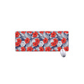 Red Hibiscus Tropical Pattern Print Extended Mouse Pad