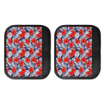 Red Hibiscus Tropical Pattern Print Handle Covers