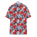 Red Hibiscus Tropical Pattern Print Hawaiian Shirt