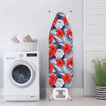Red Hibiscus Tropical Pattern Print Ironing Board Cover