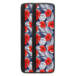 Red Hibiscus Tropical Pattern Print Refrigerator Handle Covers