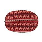 Red Indian Elephant Pattern Print Car Side Mirror Covers