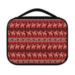 Red Indian Elephant Pattern Print Classic Bible Case