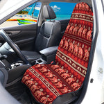 Red Indian Elephant Pattern Print Waterproof Car Seat Cover
