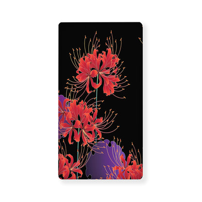 Red Japanese Amaryllis Pattern Print Baby Crib Sheet