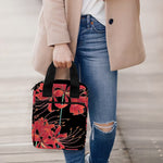 Red Japanese Amaryllis Pattern Print Bible Tote Bag