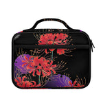 Red Japanese Amaryllis Pattern Print Briefcase Bible Bag