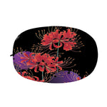 Red Japanese Amaryllis Pattern Print Car Side Mirror Covers