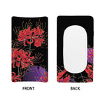 Red Japanese Amaryllis Pattern Print Changing Pad Cover