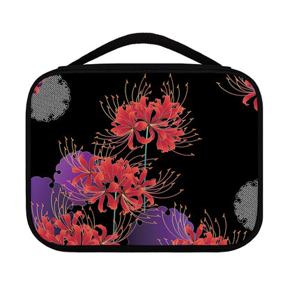 Red Japanese Amaryllis Pattern Print Classic Bible Case