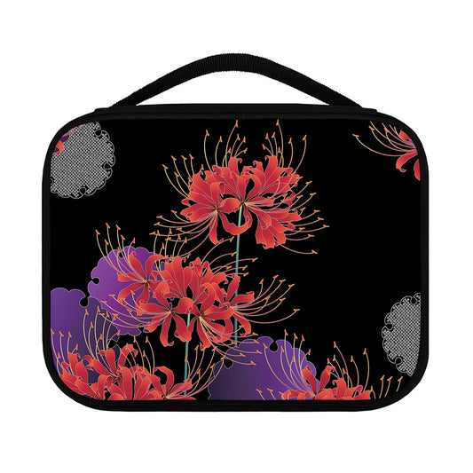 Red Japanese Amaryllis Pattern Print Classic Bible Case