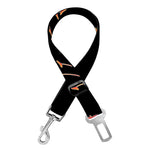 Red Japanese Amaryllis Pattern Print Dog Seat Belt