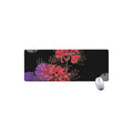 Red Japanese Amaryllis Pattern Print Extended Mouse Pad