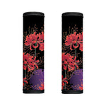 Red Japanese Amaryllis Pattern Print Handle Covers