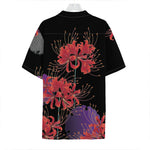 Red Japanese Amaryllis Pattern Print Hawaiian Shirt