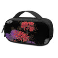 Red Japanese Amaryllis Pattern Print Portable Cooler Travel Case