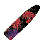 Red Japanese Amaryllis Pattern Print Ironing Board Cover