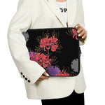 Red Japanese Amaryllis Pattern Print Laptop Sleeve