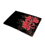 Red Japanese Amaryllis Pattern Print Pet Cooling Mat Cover