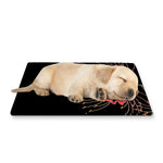 Red Japanese Amaryllis Pattern Print Pet Cooling Mat Cover