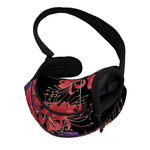 Red Japanese Amaryllis Pattern Print Pet Sling Carrier