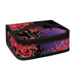 Red Japanese Amaryllis Pattern Print Small Lunch Bag