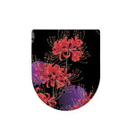 Red Japanese Amaryllis Pattern Print Toilet Lid Cover
