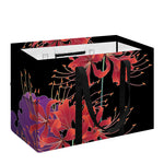 Red Japanese Amaryllis Pattern Print Utility Tote Bag